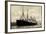 Hapag, Dampfschiff Cleveland in Fahrt Am Hafen-null-Framed Giclee Print