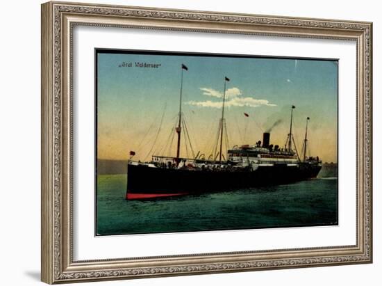 Hapag, Dampfschiff Graf Waldersee Auf See-null-Framed Giclee Print