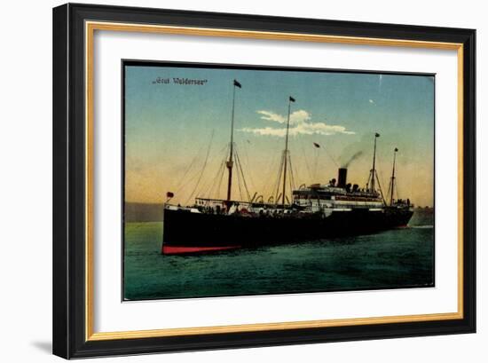 Hapag, Dampfschiff Graf Waldersee Auf See-null-Framed Giclee Print