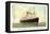 Hapag, Dampfschiff T.S.S. Nieuw Amsterdam in Fahrt-null-Framed Premier Image Canvas