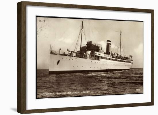 Hapag, Helgoland, Nordseebäderdampfer Kaiser-null-Framed Giclee Print