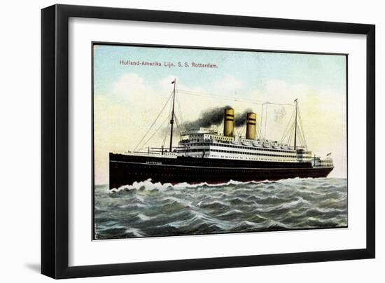 Hapag, Lijn, S.S. Rotterdam, Dampfschiff, Transatlantik-null-Framed Giclee Print