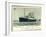 Hapag, S.S. Hamburg, New York, 1936, Dampfschiff-null-Framed Giclee Print