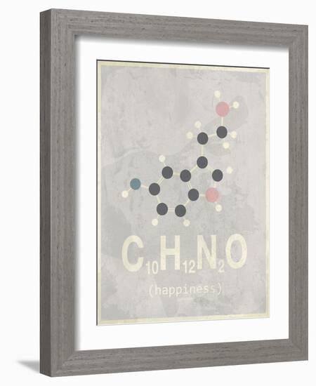 Happiennes - Medium Grey-TypeLike-Framed Art Print