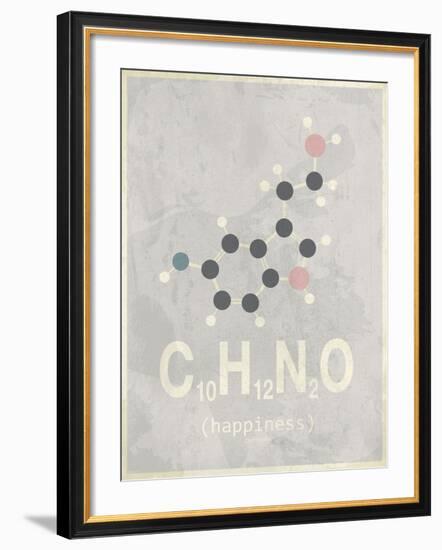 Happiennes - Medium Grey-TypeLike-Framed Art Print