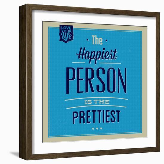 Happiest Person 1-Lorand Okos-Framed Art Print