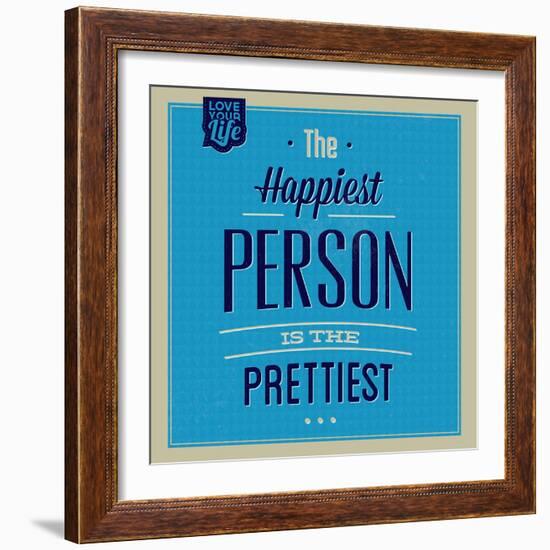 Happiest Person 1-Lorand Okos-Framed Art Print