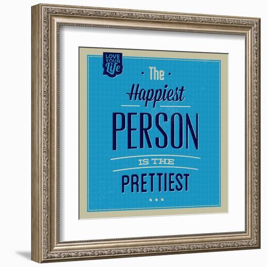 Happiest Person 1-Lorand Okos-Framed Art Print