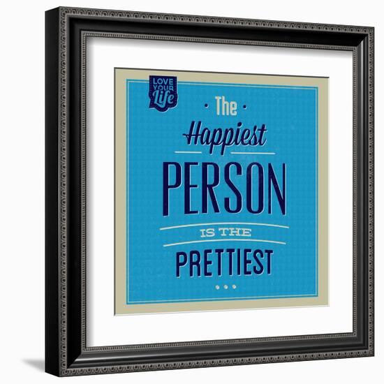 Happiest Person 1-Lorand Okos-Framed Art Print