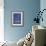 Happiness - Dark Blue-TypeLike-Framed Art Print displayed on a wall