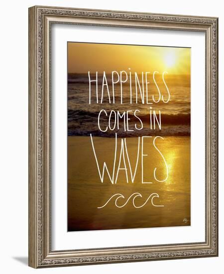 Happiness in Waves-Kimberly Glover-Framed Giclee Print