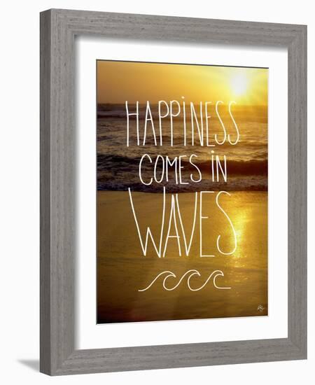 Happiness in Waves-Kimberly Glover-Framed Giclee Print