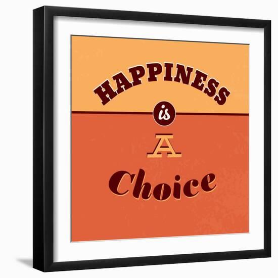 Happiness Is a Choice-Lorand Okos-Framed Art Print