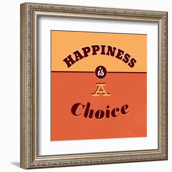 Happiness Is a Choice-Lorand Okos-Framed Art Print