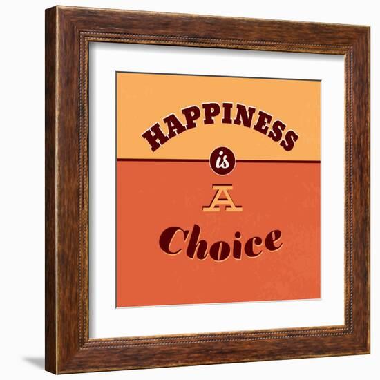 Happiness Is a Choice-Lorand Okos-Framed Art Print