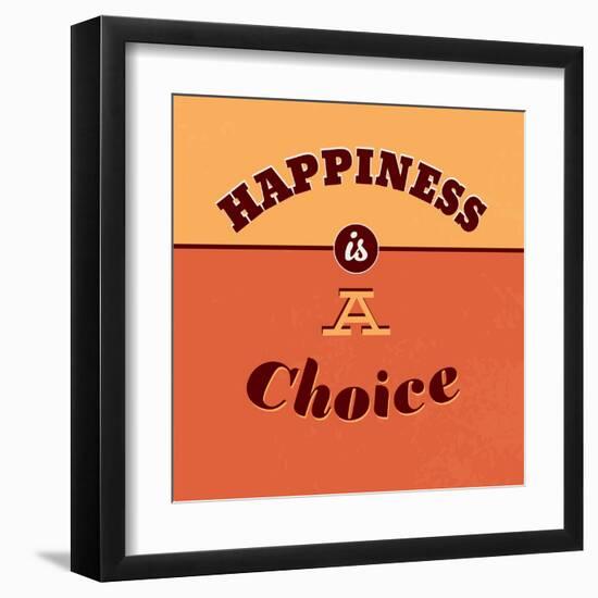 Happiness Is a Choice-Lorand Okos-Framed Art Print