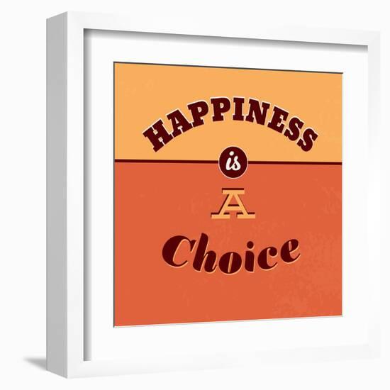 Happiness Is a Choice-Lorand Okos-Framed Art Print