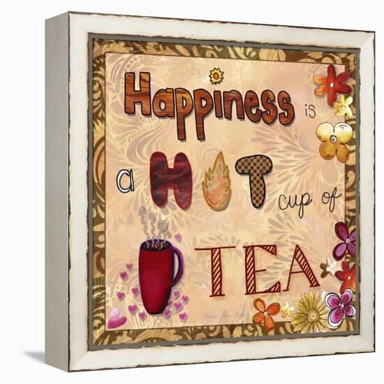 Happiness Is a Hot Cup of Tea-Megan Aroon Duncanson-Framed Premier Image Canvas