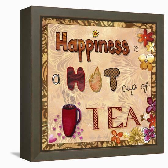 Happiness Is a Hot Cup of Tea-Megan Aroon Duncanson-Framed Premier Image Canvas
