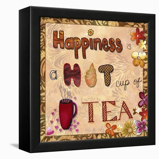 Happiness Is a Hot Cup of Tea-Megan Aroon Duncanson-Framed Premier Image Canvas