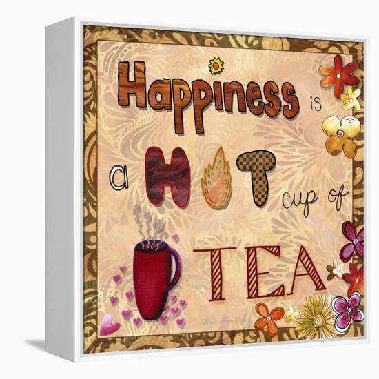 Happiness Is a Hot Cup of Tea-Megan Aroon Duncanson-Framed Premier Image Canvas