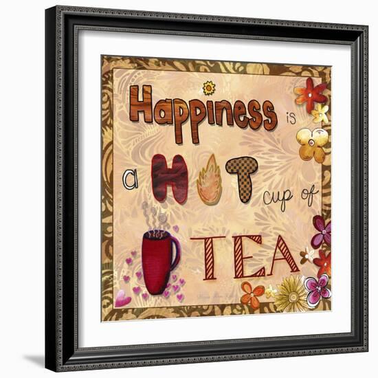 Happiness Is a Hot Cup of Tea-Megan Aroon Duncanson-Framed Giclee Print