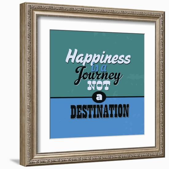 Happiness Is a Journey Not a Destination 1-Lorand Okos-Framed Art Print