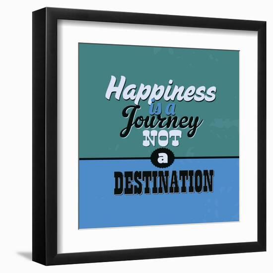Happiness Is a Journey Not a Destination 1-Lorand Okos-Framed Art Print