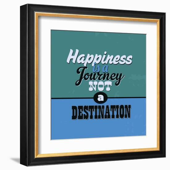 Happiness Is a Journey Not a Destination 1-Lorand Okos-Framed Art Print