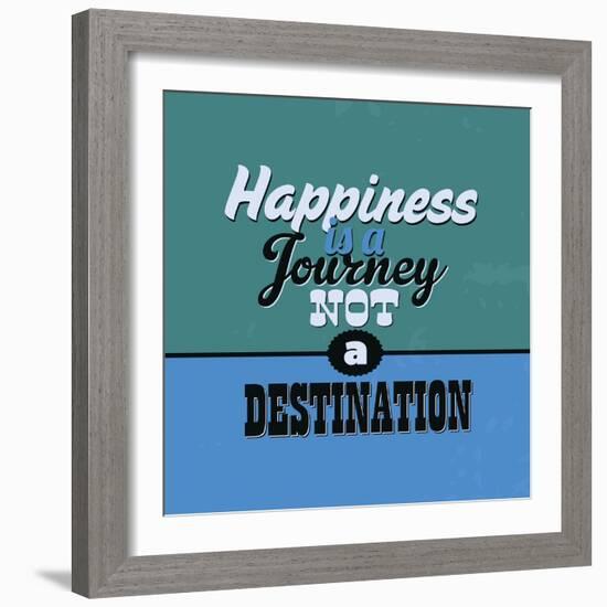 Happiness Is a Journey Not a Destination 1-Lorand Okos-Framed Art Print