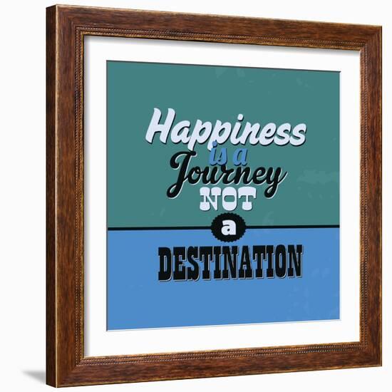 Happiness Is a Journey Not a Destination 1-Lorand Okos-Framed Art Print