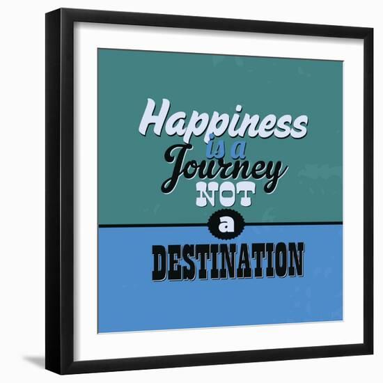 Happiness Is a Journey Not a Destination 1-Lorand Okos-Framed Art Print