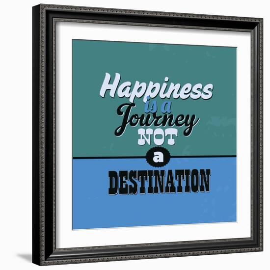 Happiness Is a Journey Not a Destination 1-Lorand Okos-Framed Art Print