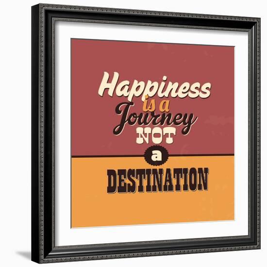 Happiness Is a Journey Not a Destination-Lorand Okos-Framed Art Print