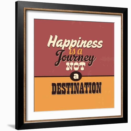 Happiness Is a Journey Not a Destination-Lorand Okos-Framed Premium Giclee Print