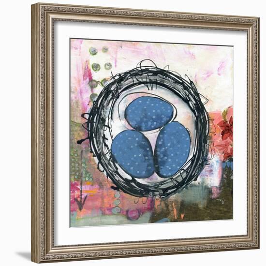 Happiness is a Warm Nest-null-Framed Art Print