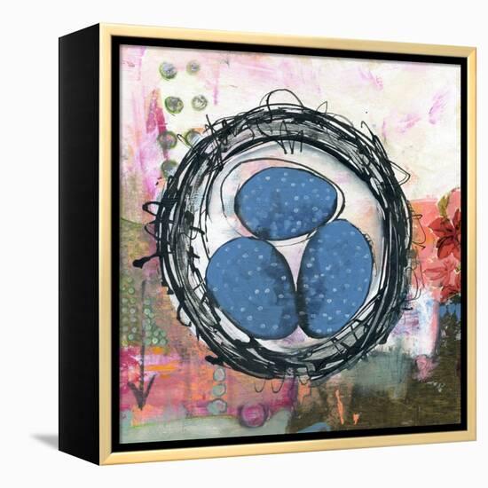 Happiness is a Warm Nest-null-Framed Stretched Canvas