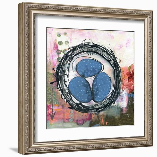 Happiness is a Warm Nest-null-Framed Art Print