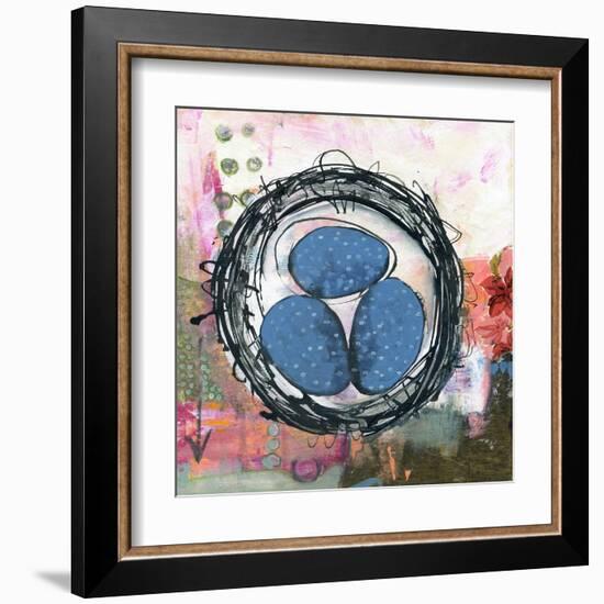 Happiness is a Warm Nest-null-Framed Art Print