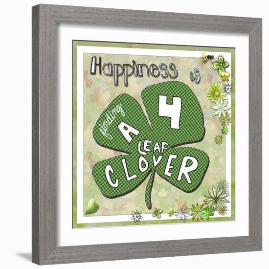 Happiness Is Finding a Four Leaf Clover-Megan Aroon Duncanson-Framed Giclee Print