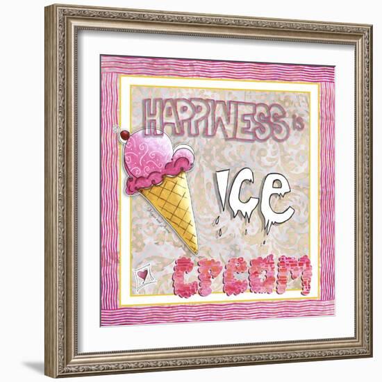 Happiness Is Ice Cream-Megan Aroon Duncanson-Framed Giclee Print