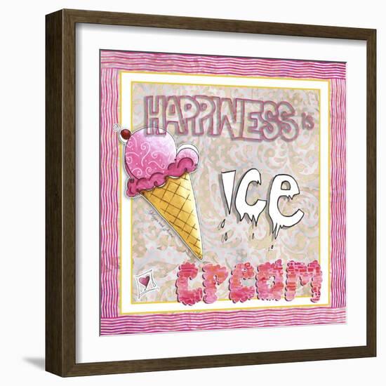 Happiness Is Ice Cream-Megan Aroon Duncanson-Framed Giclee Print