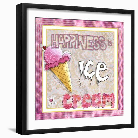 Happiness Is Ice Cream-Megan Aroon Duncanson-Framed Giclee Print