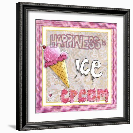 Happiness Is Ice Cream-Megan Aroon Duncanson-Framed Giclee Print