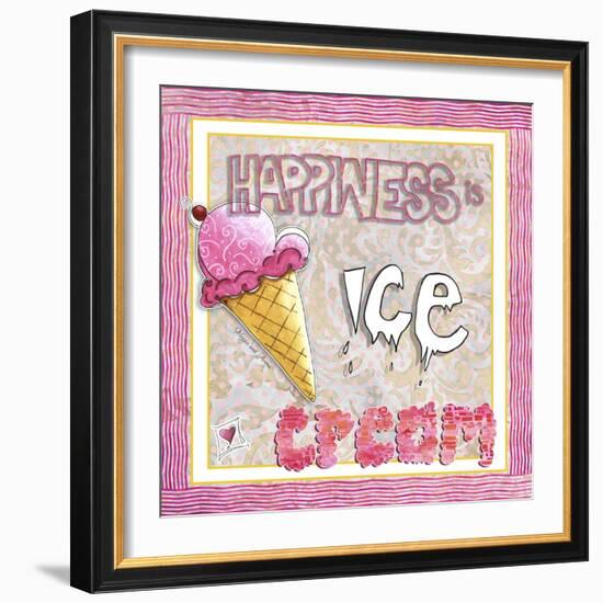 Happiness Is Ice Cream-Megan Aroon Duncanson-Framed Giclee Print