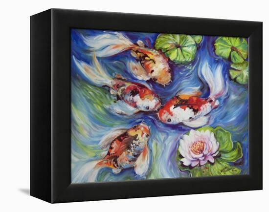 Happiness Koi Dance-Marcia Baldwin-Framed Premier Image Canvas