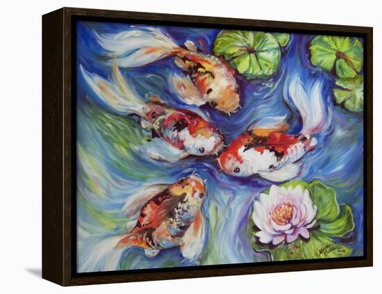 Happiness Koi Dance-Marcia Baldwin-Framed Premier Image Canvas