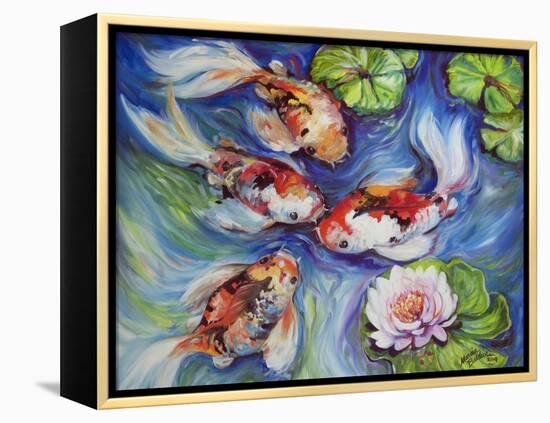 Happiness Koi Dance-Marcia Baldwin-Framed Premier Image Canvas