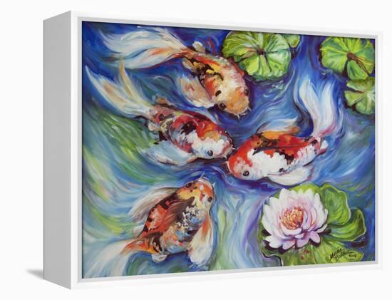 Happiness Koi Dance-Marcia Baldwin-Framed Premier Image Canvas