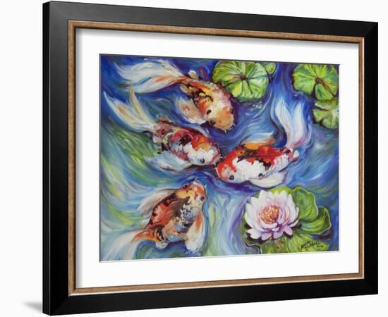 Happiness Koi Dance-Marcia Baldwin-Framed Giclee Print